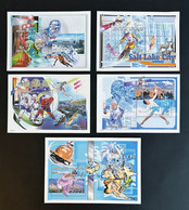 Stamps S/S Salt Lake City Olympic Games 2002 N°bl 700/704 Perf. - Winter 2002: Salt Lake City