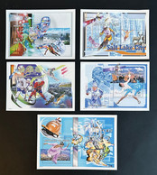 Stamps S/S Salt Lake City Olympic Games 2002 N°bl 700/704 Perf. - Invierno 2002: Salt Lake City