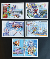 Stamps S/S Salt Lake City Olympic Games 2002 N°bl 700/704 Imperf. - Hiver 2002: Salt Lake City