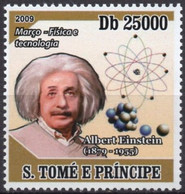 SAO TOME 2009 - 1v - MNH - Einstein - Nobel Physics - Science - Mathematics - Nuclear  - Atoms Physik - Mathematik Atome - Albert Einstein