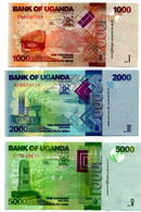 Uganda 1000 2000 5000 10000 20000 And 50000 Shillings Full Set 6pcs UNC - Uganda