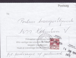 Denmark Regning Manglende Porto Bill TAXE Postage Due To USA Line Cds. ROSLEV POSTEXP. 1994 Postsag (2 Scans) - Briefe U. Dokumente