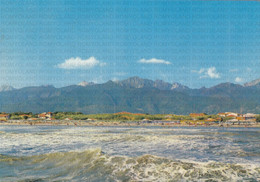 CARTOLINA  TONFANO,LUCCA,TOSCANA,RIVIERA DELLA VERSILIA-MARINA DI PIETRASANTA-VACANZA,SPIAGGIA,LUNGOMARE,VIAGGIATA 1965 - Lucca