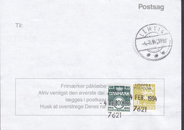 Denmark Regning Manglende Porto Bill TAXE Postage Due Japan Line Cds. LEMVIG 1. POSTEKSP. 1994 Postsag (2 Scans) - Storia Postale