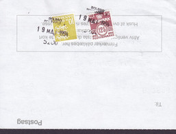 Denmark Regning Manglende Porto Bill TAXE Postage Due Thailand Line Cds. BOLBRO POSTEKSP. 1994 Postsag (2 Scans) - Cartas & Documentos