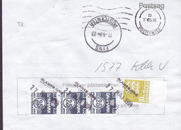 Denmark Regning Manglende Porto Bill TAXE Postage Due USA Line Cds. GLAMSBJERG POSTEKSP. 1994 Postsag (2 Scans) - Storia Postale