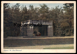 ALTE POSTKARTE HAMM IN WESTFALEN DAS EHRENMAL GEDENKSTÄTTE DENKMAL Ansichtskarte Postcard Cpa AK - Hamm