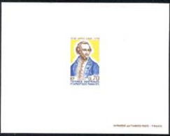 F.S.A.T.(1976) Captain Cook. Deluxe Sheet, Bicentenary Of Cook's Voyage Past Kerguelen Island. Scott 66, Yvert No 63. - Imperforates, Proofs & Errors