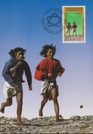 1994 Liechtenstein MC 123 Mi:LI 1083°, Yt:LI 1024°, Zum:LI 1025°,  Fussball WM USA 1994, Hopi Indianer : Kickball - Lettres & Documents