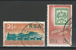 South Africa SG 297-98, Mi 384-85 O - Usados