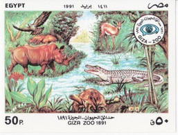 Leaflet - Giza Zoo 1891 - Blocks & Sheetlets