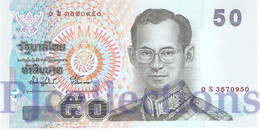 THAILAND 50 BAHT 2004 PICK 112 REPLACEMENT UNC PREFIX "0S" - Tailandia