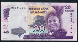 MALAWI P63d 20 KWACHA 2017 #BG  UNC. - Malawi