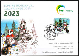 LUXEMBOURG,LUXEMBURG  2022 , NOEL,BONNE ANNEE, OFFZ. NEUJAHSKARTE DER LUX.POST - Used Stamps