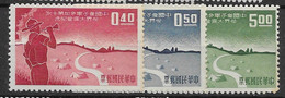 Taiwan Mint No Gum As Issued 1959 7,5 Euros Scouts - Ongebruikt