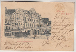 C4154) GRUSS Aus STEYR - Neues Sparcasse Gebäude - 31.12.1899 Nach Altenhof Angekommen 1.1.1900 - Steyr