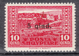 Albania 1924 Red Cross First Issue Mi#97 Mint Never Hinged - Albania
