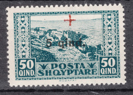 Albania 1924 Red Cross First Issue Mi#99 Mint Never Hinged - Albania
