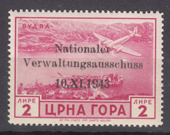 Germany Occupation Of Montenegro 1943 Mi#17 Mint Never Hinged - Besetzungen 1938-45