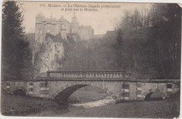 BELGIQUE LIEGE MODAVE LE CHATEAU FACADE POSTERIEURE ET PONT SUR LE HOYOUX - Modave