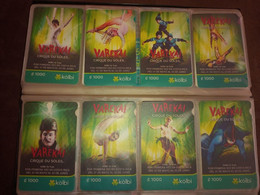 COSTA RICA, CENTRAL AMÉRICA, 9 DIFFERENT CIRQUE DU SOLEIL PHONECARDS - Costa Rica