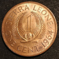 SIERRA LEONE - 1 CENT 1964 - KM 17 - SIR MILTON MARGAI - Sierra Leone
