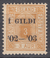 Iceland Island Ijsland 1902 Porto Mi#10 B, Mint Hinged - Ungebraucht