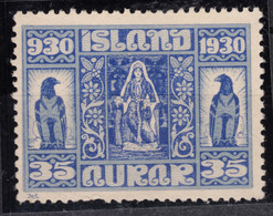 Iceland Island Ijsland 1930 Mi#133 Mint No Gum, No Hinge Mark - Unused Stamps