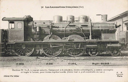 TRAINS - S09305 - Les Locomotives Françaises - Est - Machine N°3114 à Vapeur Saturée - Compound 4 Cylindres - L1 - Treni