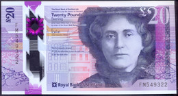 Scotland 20 Pounds 2021.12.02 UNC P- W372< Royal Bank Of Scotland > Polymer - 20 Pounds