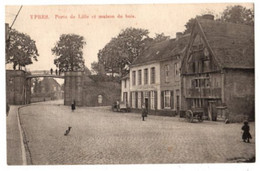 IEPER - Ypres - Porte De Lille Et Maison De Bois - Café In Het Klein Rysel - Beschreven - Uitgave : E & B -  Bartier - - Ieper