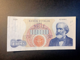 ITALIA 1000 LIRE 1963 P 96b USADO USED - Da Identificare