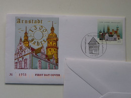 1300 Year Arnstadt Envelope With Stamp FDC - Arnstadt