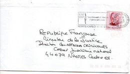 MONACO--1997--lettre De Monte-Carlo Pour NANTES-44 --cachet "7 Siècles D'histoire Les Grimaldi De Monaco" - Cartas & Documentos
