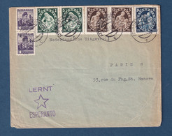 ⭐ Autriche - Lettre Avec Griffe Lernt Esperanto - Avec Vignettes Au Dos ( érinnophilie )  - 1937 ⭐ - Covers & Documents
