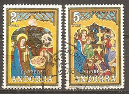 Andorra Española - Edifil 87-88 - Yvert 79-80 (usado) (o) - Oblitérés