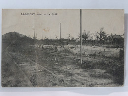 CPA 60 Oise - LASSIGNY - La Gare - Lassigny