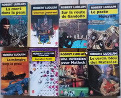 Lot De 8 Livres De Poche De Robert LUDLUM - Action