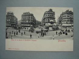 Bruxelles - Place De La Bourse Et Boulevard Anspach - Marktpleinen, Pleinen