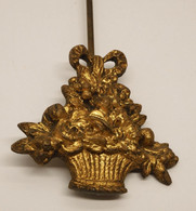 *BALANCIER PANIER FRUITS BRONZE De PENDULE PORTIQUE XIXe PENDULE A COLONNES  E - Wanduhren