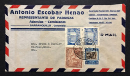 COLOMBIA,  Commercial Circulated Cover To United States (St. Paul, Minn.) , Airmail, 1946 - Colombie