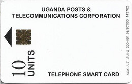 Uganda - UPTC - White Smart Card 10U, 01.1998, 80.000ex, Used - Ouganda