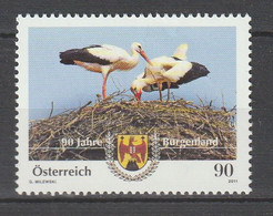 Österreich 2011 90 Jahre Burgenland Störche Mi 2965 ** Postfrisch - 2011-2020 Neufs