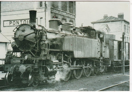 Carte Postale: PONTOISE (95): La TA 232 TA 64 En Gare. 1949. - Stazioni Con Treni