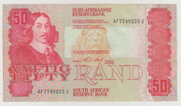 South - Africa, Banconota 50 Rand 1990 Pick 122 B  VF/XF Piccolo Taglietto In Basso A Sx - Zuid-Afrika