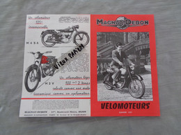 Publicité " Magnat - Debon "  - Motos - Scooteurs - Cyclos - Vélomoteurs - Locomotion - Dépliant - Affichette - Réf.84. - Motos