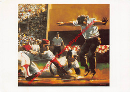 Play At Third - 1982 - John Dobbs - Baseball Art - Baseball