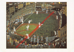 Night Game Ball Park - 1967 - Ralph Fasanella - Baseball Art - Honkbal