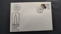 PORTUGAL COVER - EXP. FILATELICA PORTO 81 - DIA DO TURISMO (PLB#03-139) - Postal Logo & Postmarks