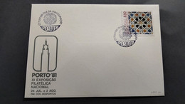 PORTUGAL COVER - EXP. FILATELICA PORTO 81 - DIA DA INAUGURAÇÃO (PLB#03-140) - Postal Logo & Postmarks